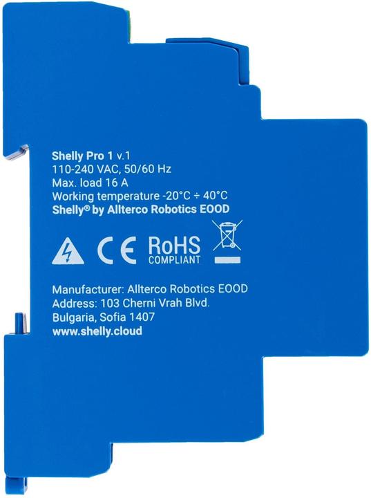 Actual product image Shelly Pro 1 (Switch actuator)