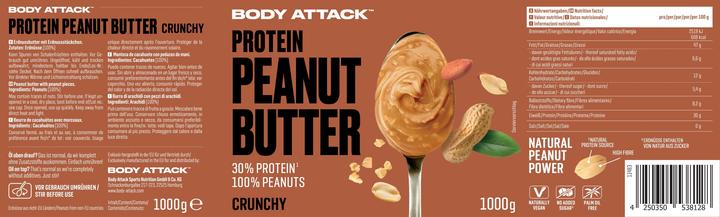 Valori nutrizionali e ingredienti Body Attack Burro di arachidi (1000 g)