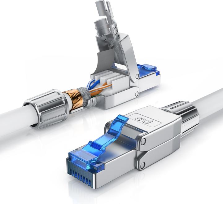 Primewire LAN Kabel CAT.8, RJ-45, Netzwerkkabel CAT 8, Gigabit Ethernet 40 Gbit/s, S/FTP Pimf Patchkabel (S/FTP, CAT8.1, 30 m)