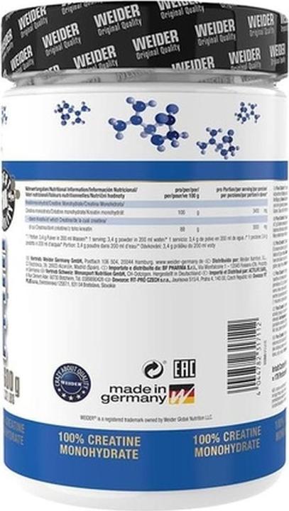 Immagine prodotto Weider Creatina pura (1 pz., Polvere, 600 g)