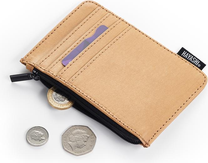 Immagine prodotto Hayashi-UK Portafoglio con cerniera, pelle di carta vegana