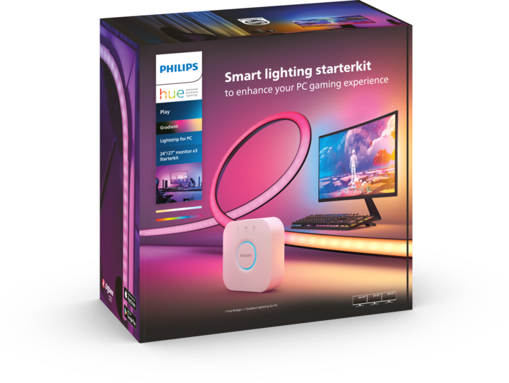 Image du produit Philips Hue Play Gradient avec pont (Multicolore, 187.50 cm, Intérieur)