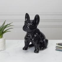 Immagine prodotto Home Deco Factory bulldog in ceramica nera 30cm