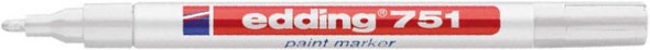 Actual product image Edding 751 - Gloss paint marker (White, 2 mm, 1 x)
