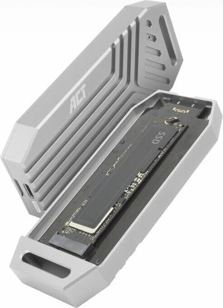 Actual product image ACT USB 40Gbps M.2 2280 NVMe / PCIe SSD Enclosure, tool-free (M.2 2280)