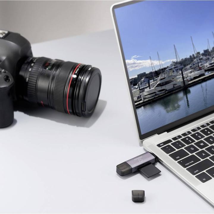 Produktbild Renkforce RF-CR-200 USB-Kartenleser Smartphone/Tablet USB-A (USB 3.1 Gen 1), US (USB 3.1 Gen 1, USB-C)