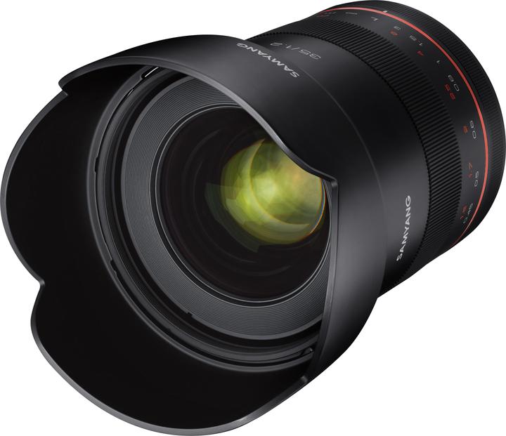 Actual product image Samyang XP 35mm F1.2 (Canon EF, APS-C / DX, full size)