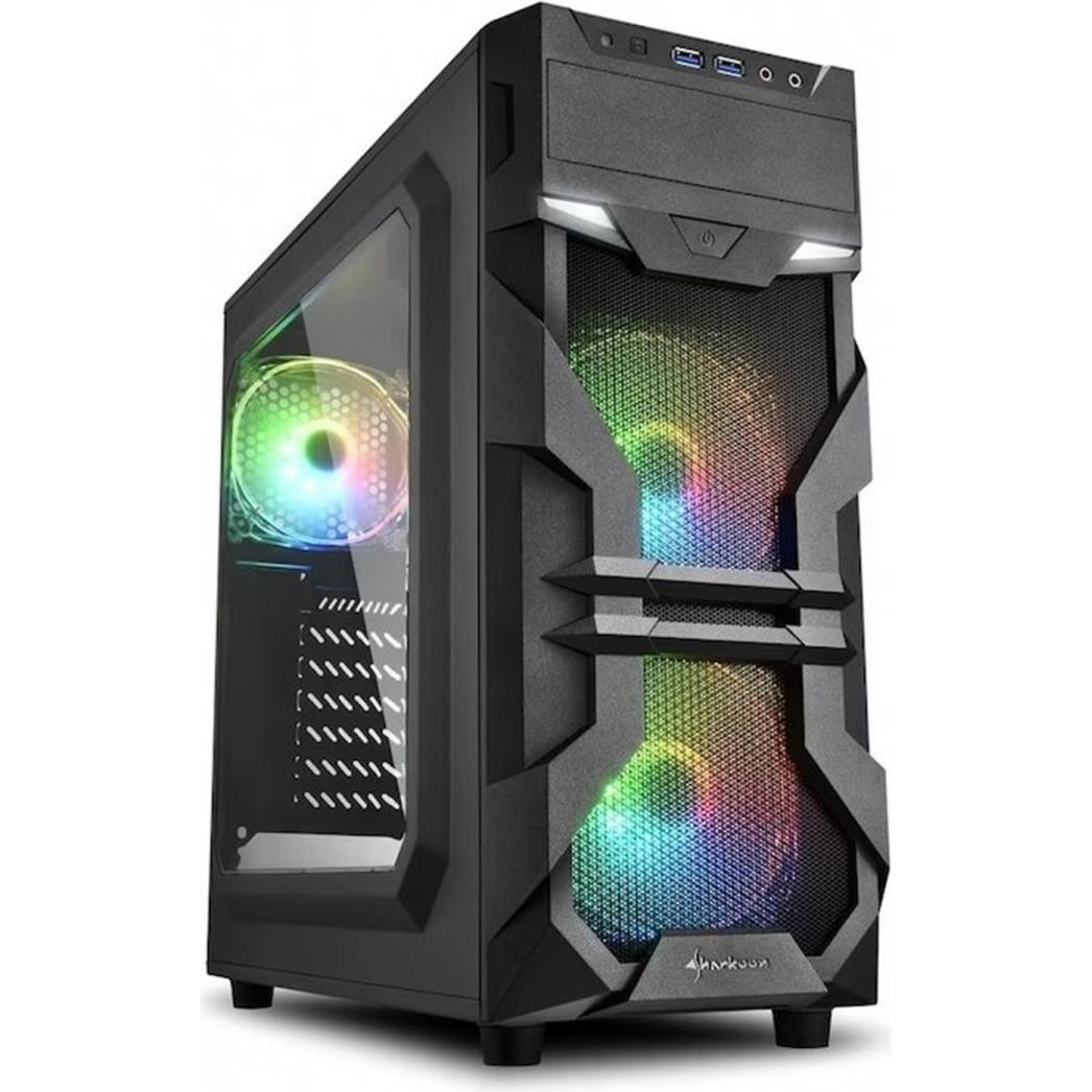 Sharkoon VG7-W RGB (ATX), PC Gehäuse, Schwarz