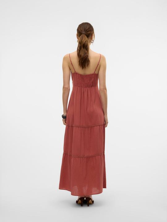 Immagine prodotto Vero Moda Normal geschnitten V-Ausschnitt Verstellbare Träger Langes Kleid Kleid (L)