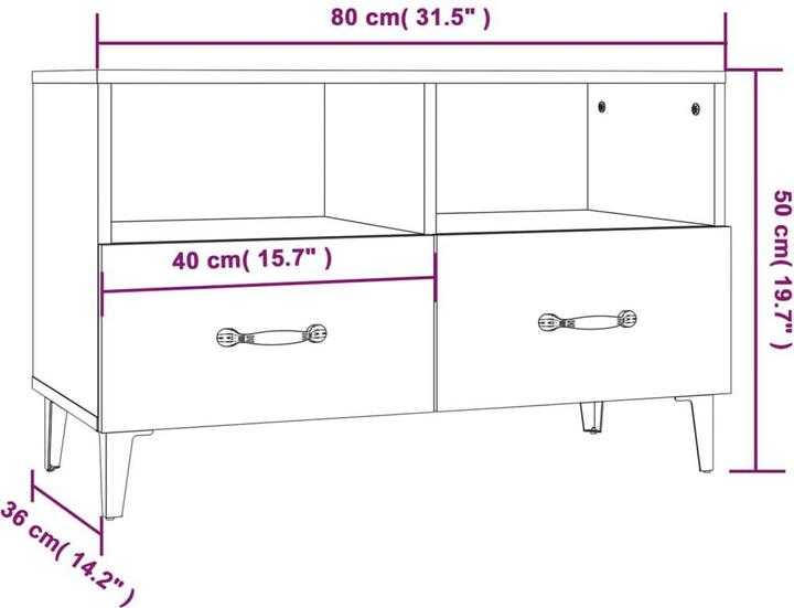 Produktbild vidaXL Dorian (80 x 36 x 50 cm)