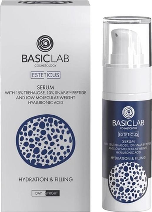 BasicLab Siero Esteticus con Trealosio 15% e Peptide 10% Idratante e Riempitivo 30Ml (30 ml)