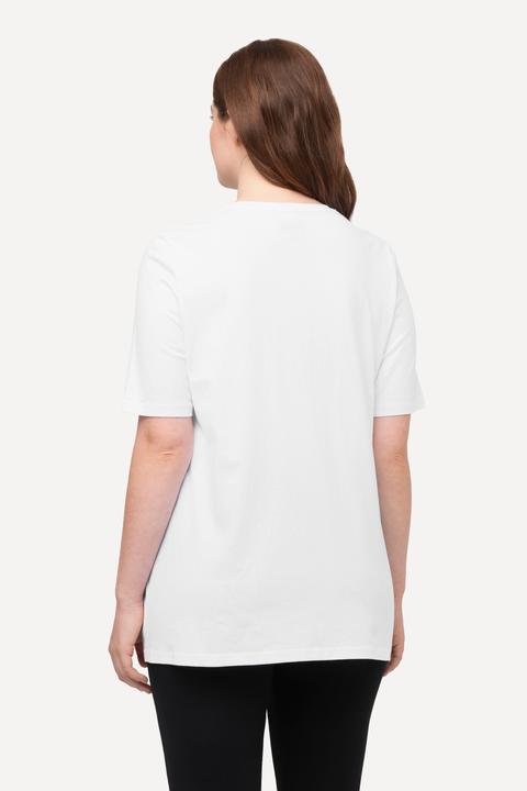 Produktbild Ulla Popken T-Shirts, 2er-Pack, V-Ausschnitt, Halbarm (50, 52)