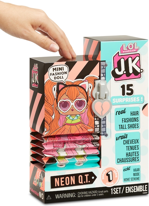 Produktbild MGA LOL JK Mini Fashion Doll NEON Q.T.