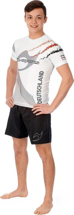 Actual product image Ju-Sports Rashguard Pro C18 Germany short sleeve white (L)