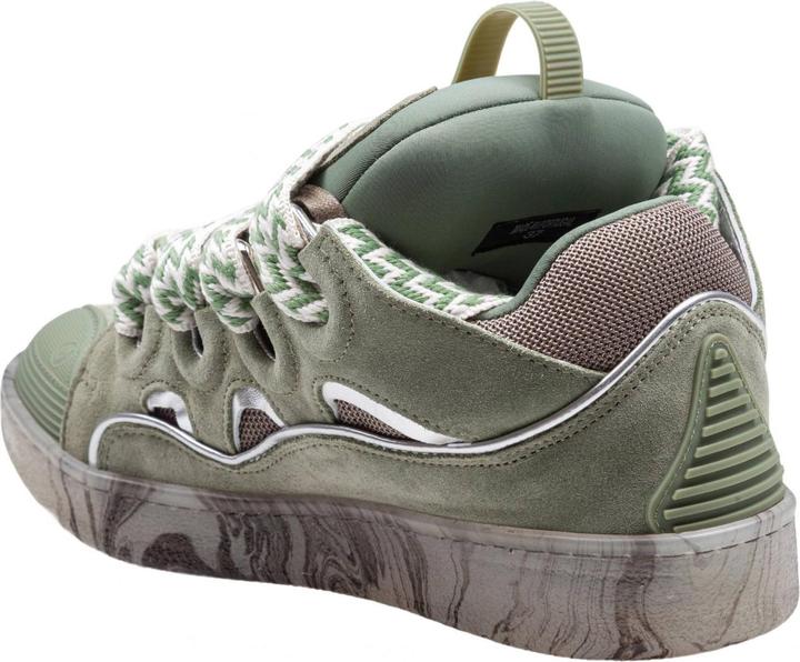 Produktbild Lanvin curb sneakers in leather and mesh colour green (39)