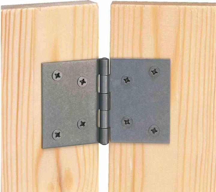 Productafbeelding GAH Scharnier Hoogte 60 mm Breedte 90 mm Dikte 1,25 mm Roestvrij staal breed