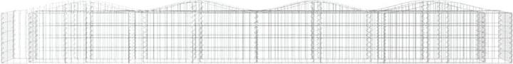 Immagine prodotto vidaXL Gabionen-Hochbeet mit Hochbogen 400 x 50 x 50 cm Verzinktes Eisen