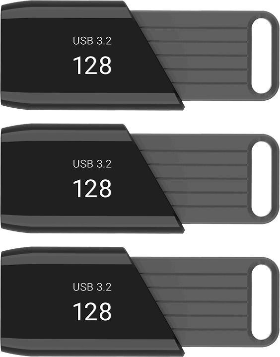 Actual product image PNY ATTACH X USB 3.2 128GB PACK X3 (128 GB, USB-A)