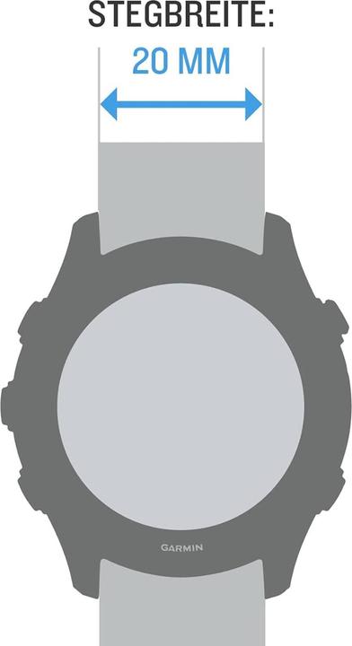 Produktbild Garmin UltraFit - Horlogeband Nylon - 26 mm - Gray - Geschikt voor epix / Fenix (26 mm, Nylon)