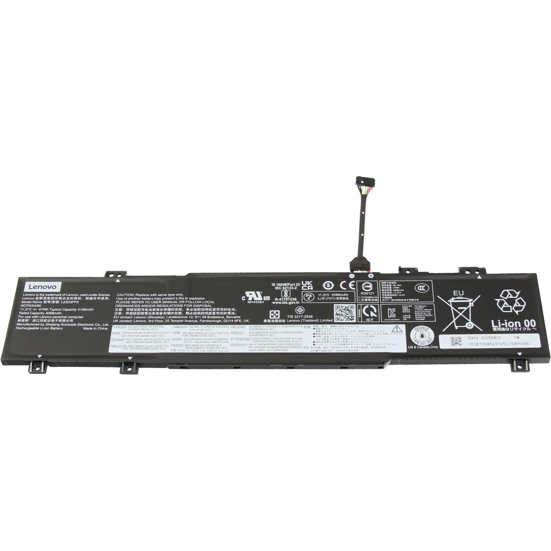 Lenovo 5B11N45310 (3 Zellen, 4156 mAh), Notebook Akku