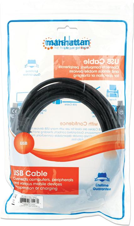 Image du produit Manhattan Câble actif USB 3.2 Gen 2 de type C (5 m, USB 3.2 Gen 2)