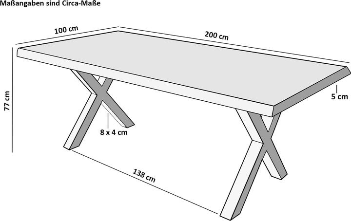 Image du produit SAM Tomaso (200 x 100 x 77 cm)