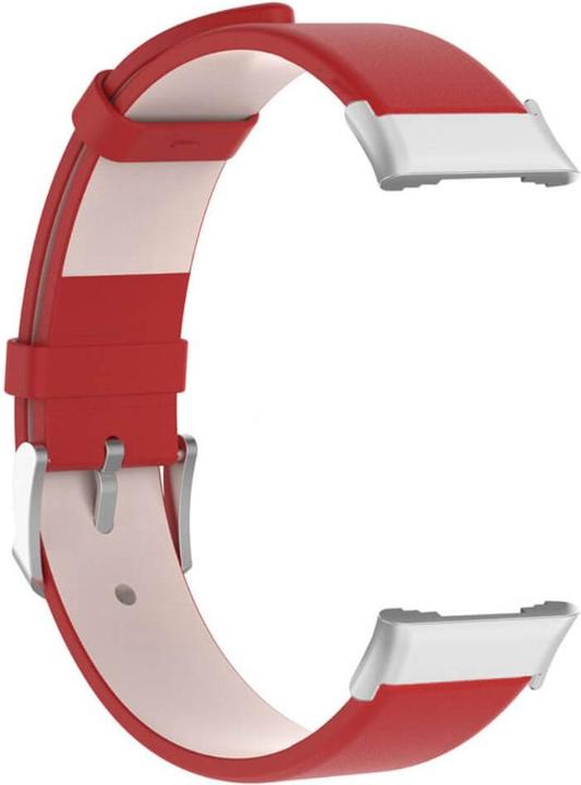 Actual product image Cover-Discount OPPO Watch Free - leather strap red (Faux leather)