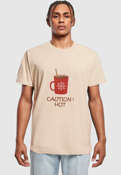 Produktbild Merchcode Caution Hot T-Shirt Round Neck - 116921 (4XL)