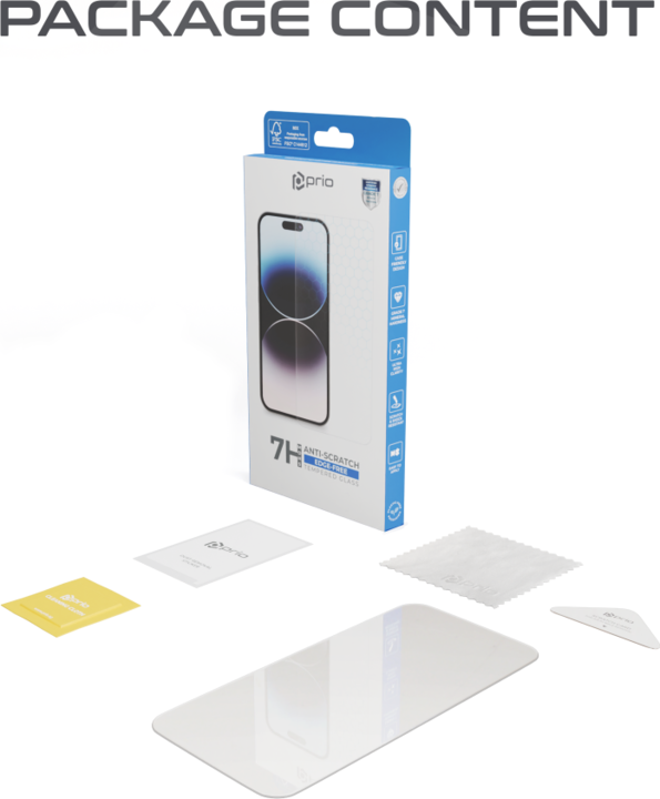 Produktbild prio Displayschutzglas (1 Stück, Apple iPhone 15 Plus, Apple iPhone 15 Pro Max)
