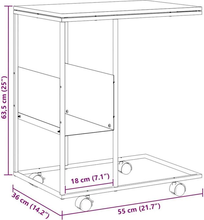 Image du produit vidaXL Peppina (55 x 36 x 63.5 cm)