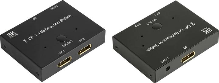 Immagine prodotto Good Connections Switch / Switcher DisplayPort 1.4, 2 vie, bidirezionale, 8K @30Hz