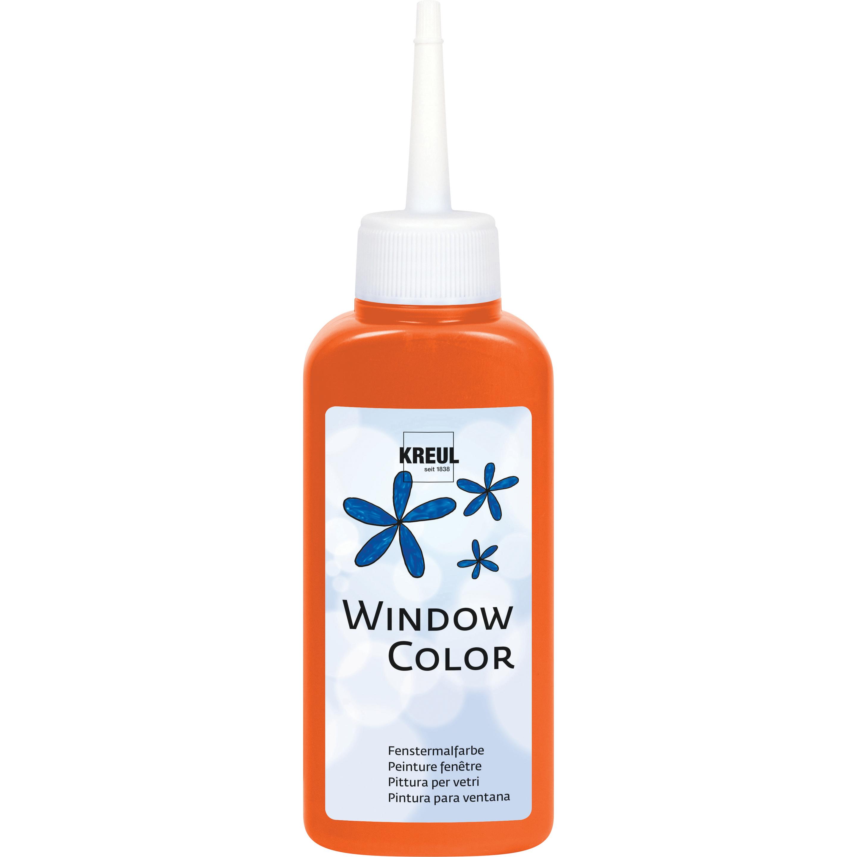 Kreul, Künstlerfarbe + Bastelfarbe, Window Color (Orange, 80 ml)