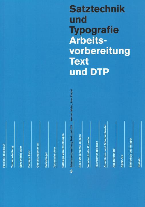 Produktbild Arbeitsvorbereitung Text und DTP (Deutsch, Inez Zindel, Werner Zindel Meier, 2016)