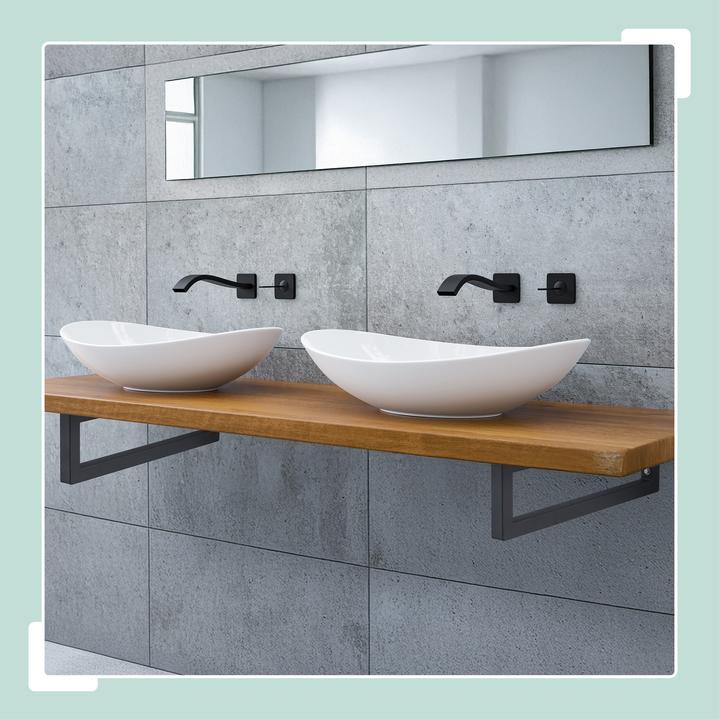 Produktbild Relaxdays 2x Wandkonsole