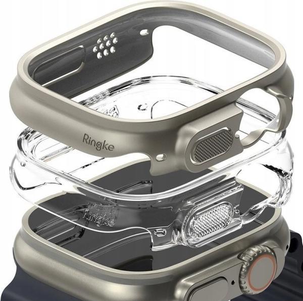 Produktbild Ringke Apple Smart Watch Bildschirmrahmen, Grau, 49 mm