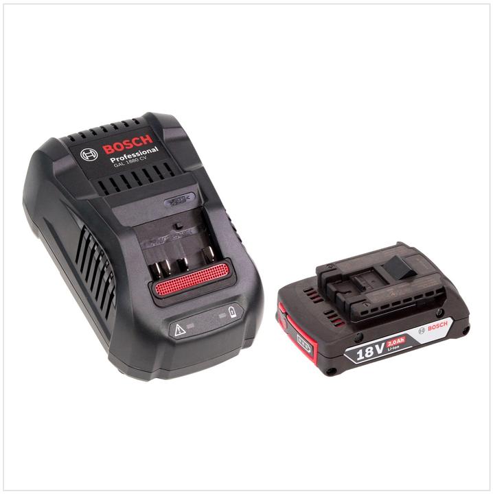 Bosch Professional Bosch accuset met 1 x GBA 2 Ah accu en lader GAL 1880 CV voor 14,4 V - 18 V Li-Ion (18 V)