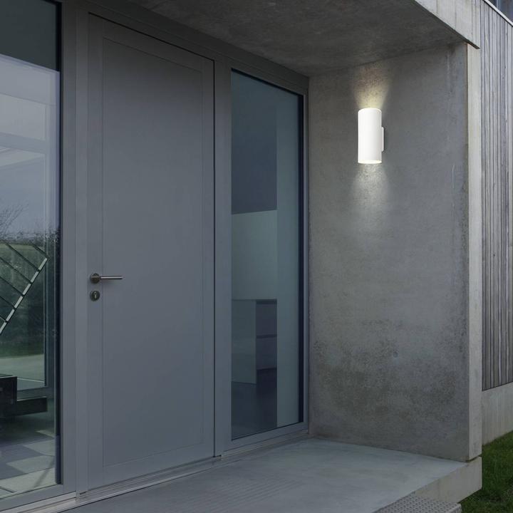 Produktbild Briloner Akku LED Aussenwandleuchte,weiss,2xLED/6W (700 lm, IP44)