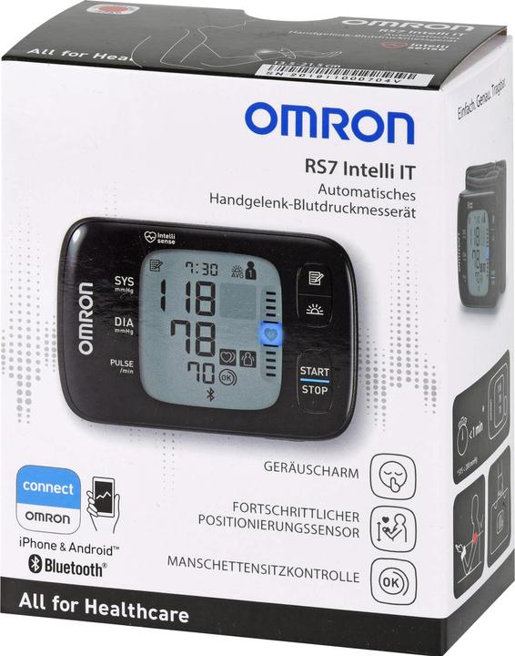 Produktbild Omron RS7 Intelli IT Handgel.Blutdr.HEM-6232T-D, 1 St (Blutdruckmessgerät Handgelenk)