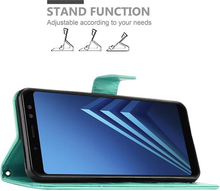 Actual product image Cadorabo Flower Book Cover (Samsung Galaxy A8 (2018))