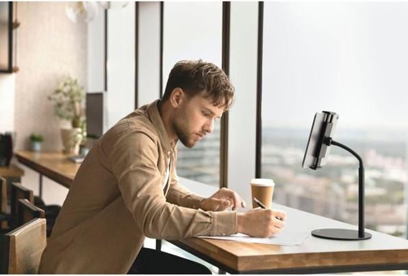 Actual product image Durable TWIST COMBI tablet holder black Table stand