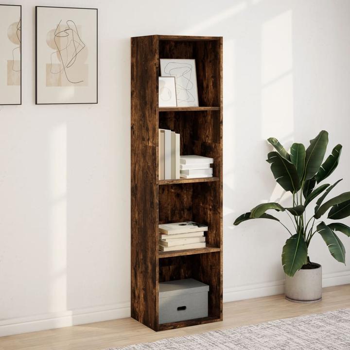 Produktbild VidaXL Bücherregal Regal Standregal Büroregal Aufbewahrungsregal Räuchereiche (30 x 40 x 152 cm)