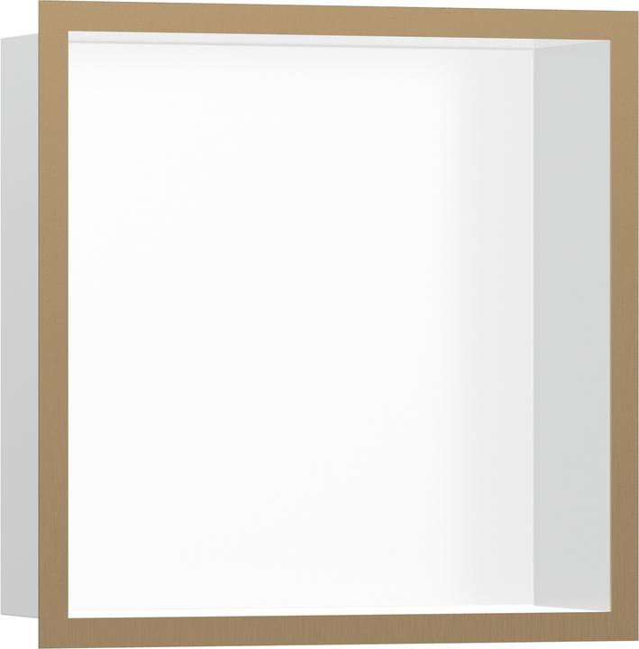 Brushed Bronze, Matt white