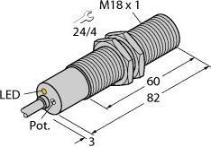 Turk TURCK FCS-M18-AP8X Contrôle de débit, capteur d'immersion avec FCSM18AP8X
