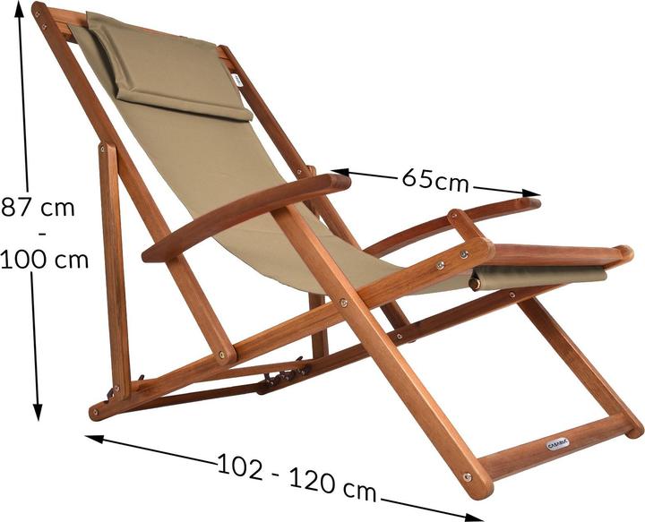 Produktbild Casaria Klappliegestuhl (94 cm)