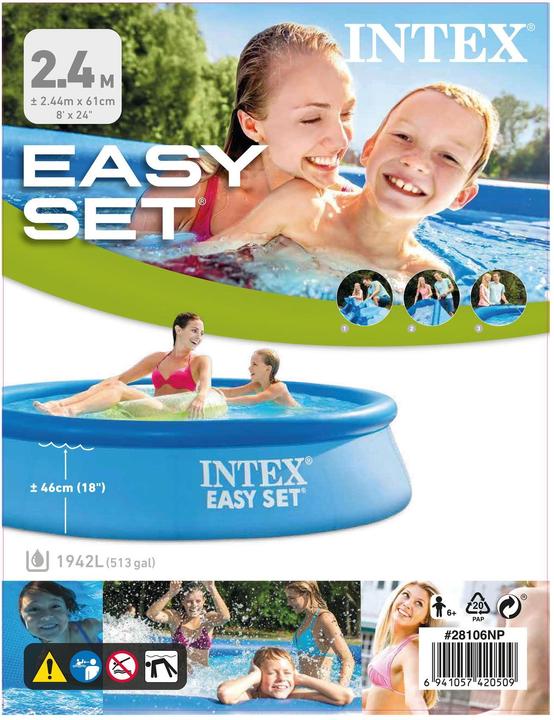 Productafbeelding Intex Gemakkelijk instellen (Ø 244 x 61 cm)