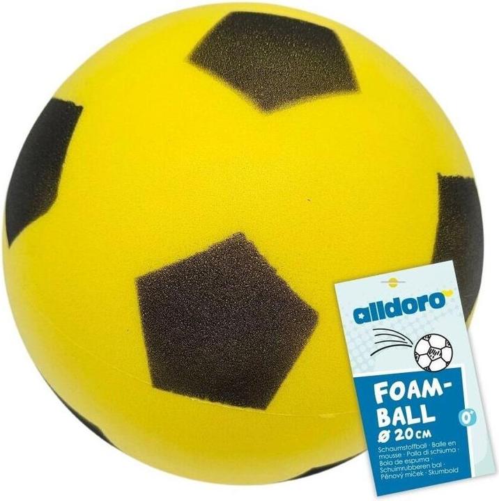 Immagine prodotto Alldoro Palla in schiuma Misura 4, Ø 20 cm, Gialla