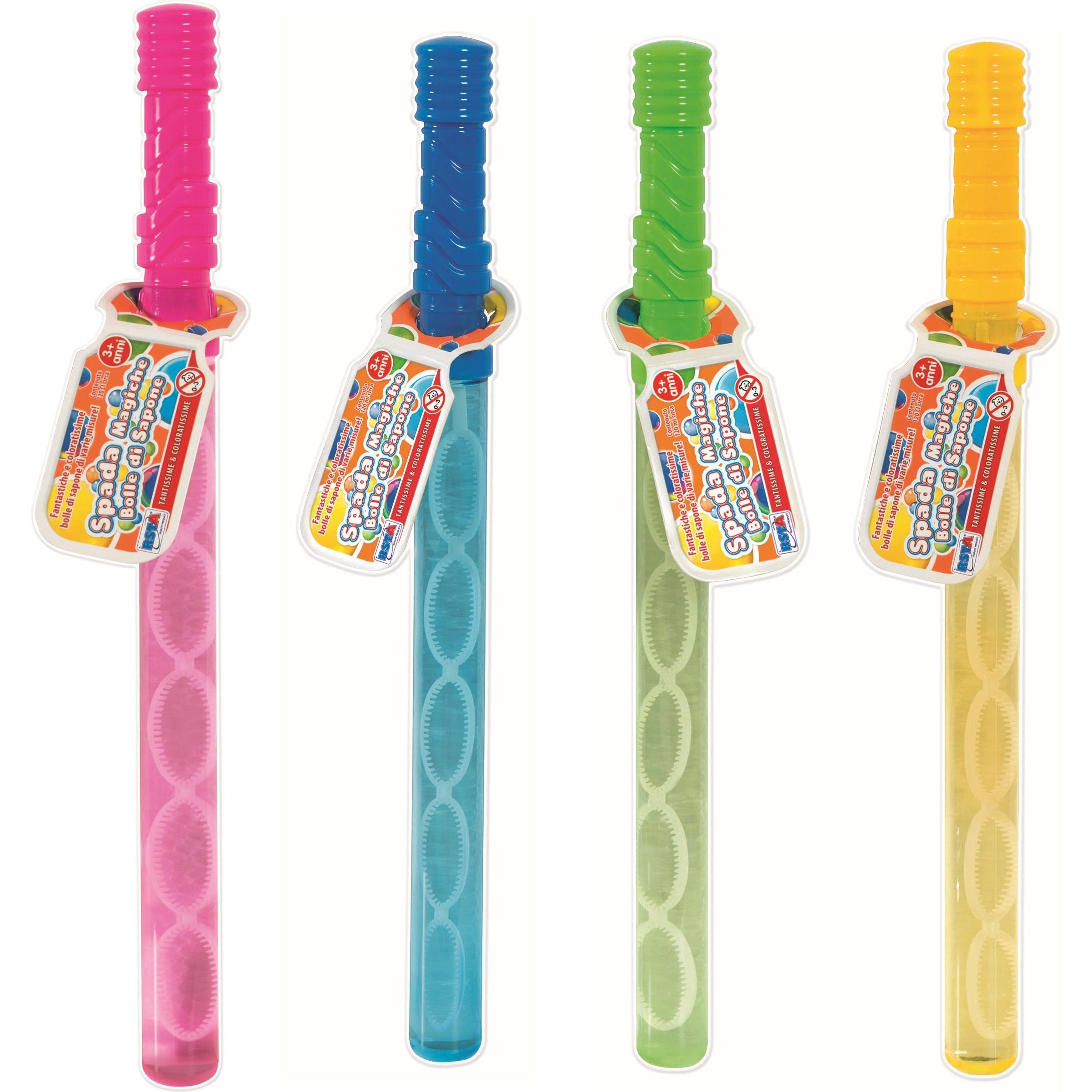 Rs Toys Magic Sword Soap Bubbles 120 ml Dsp 24 Assorted Colors