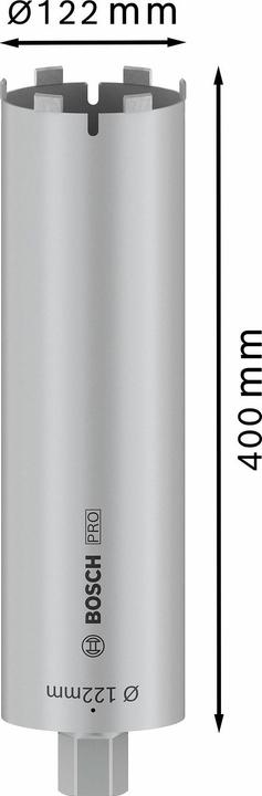 Image du produit Bosch Professional Zubehör PRO Core Cutter dry, 122 x 400 mm, 1 1/4 pouce UNC (122 millimètres)