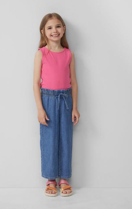 Produktbild S.Oliver T-Shirt Ripp-Top mit Cut-out am Rücken (140)