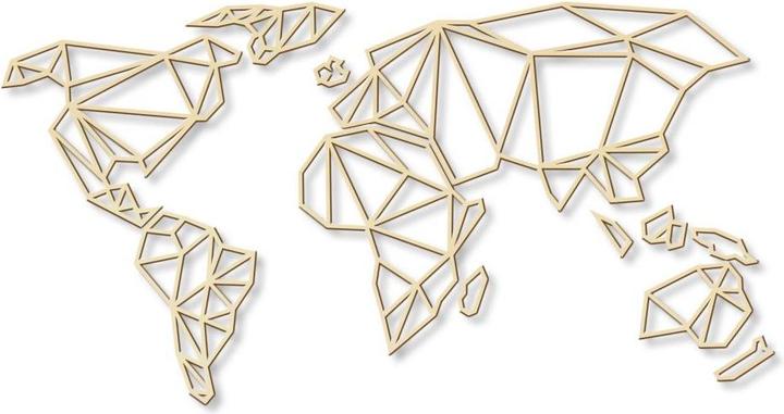 Produktbild Trenddeko 3D Weltkarte Origami aus - Pappel